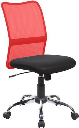 Serena Serena - Silla De Oficina Bomaderry, Silla De Trabajo De Malla, Asiento De Oficina Ergon&oacute;mico, Cm 57x46h90/100, Negro Y Rojo