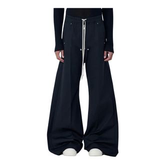 Rick Owens Wide Trousers, male, Black, Size: 2XL Bela Pants