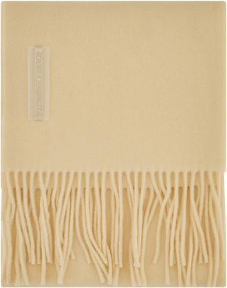 Our Legacy Estate Sjaal - Heren - Wintersjaals - Beige - ONE Size - Wol - Accessoires
