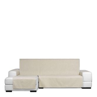 Eysa Funda chaise longue izquierda vista frontal beige r&uacute;stico 290 cm