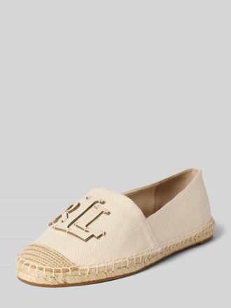 Lauren Ralph Lauren Espadrilles mit Logo Applikation Modell CAMERYN in Offwhite, Gr&ouml;&szlig;e 37,5