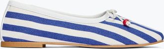 Freda Salvador Womens Jada Ballet Flat Shoes In Blue/white