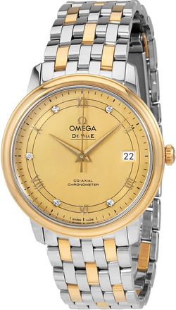 Omega De Ville Prestige Champagne Dial Mens Watch 424.20.37.20.58.002