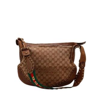 Gucci Pre-owned Shoulder Bags, female, Brown, Size: ONE SIZE Pre-owned Le Pelham Hobo Shoulder Bag