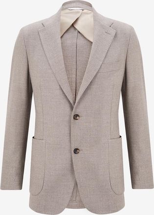 Marco Pescarolo Kurzer Flanellblazer Ares