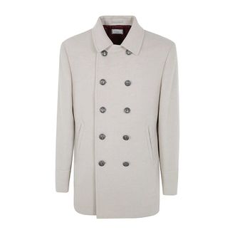 Brunello Cucinelli Heren, Jassen, Beige, Maat: XL Kasjmier