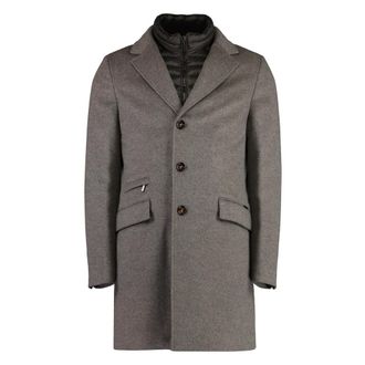 Moorer Wool Cashmere Coat with Removable Lining