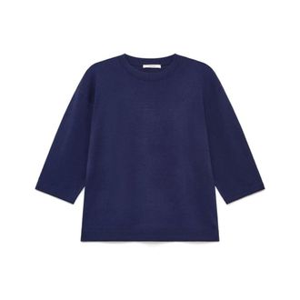 Maliparmi Round-neck Knitwear, female, Blue, Size: XL Colours Of The World Sweater