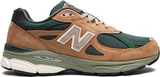 New Balance 990 v3 Made in USA Tan/Green sneakers - unisex - Suede - 7.5 - Brown