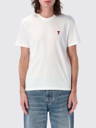 Ami T-shirt in cotone con logo Ami Paris