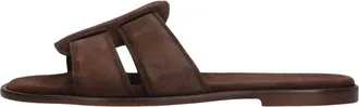 Notre-V Schoenen, Dames, Bruin, 40 EU, Leer, Nv-1005 Flat Sandal
