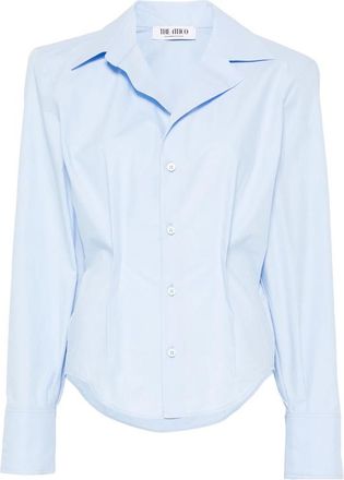 The Attico Pointed-collar Buttoned Shirt