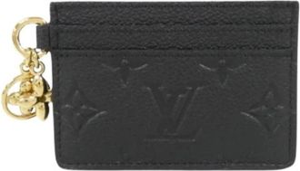 Louis Vuitton Pre-owned Accessories, female, Black, Size: ONE SIZE Pre-owned Monogram Empreinte Business card case