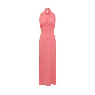 Semicouture Sabine Jurk - Dames - Maxi kleedjes - Roze - M - Kleedjes