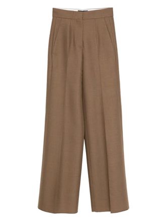 Seafarer pleated pants - women - Fabric - 40 - Brown
