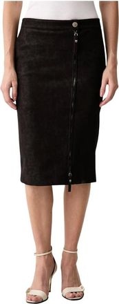 Pinko Falda l&aacute;piz Montiano - Skirts - Mujer - Marr&oacute;n - XS