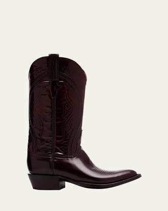 Lucchese Mens Gavin Santini Goat Leather Cowboy Boots