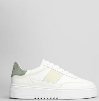 Axel Arigato Orbit Vintage Sneakers In White Suede And Fabric