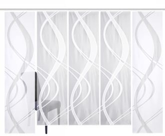 Home Wohnideen Schiebegardine »TIBASA« Paneelwagen 5 Stk. tlg. halbtransparent