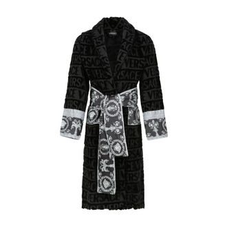 Versace Nachtkleding, unisex, Zwart, L, Baroque Badjas