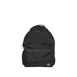 Stone Island Backpacks, male, Black, ONE SIZE, Coated Nylon Backpack