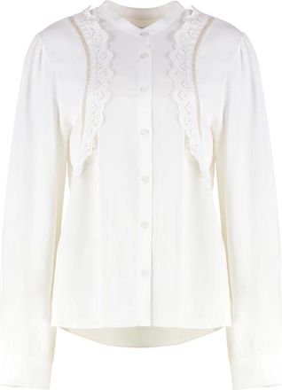 Isabel Marant Filippa Viscose Blouse - Dames - Blouses - Wit - S - Overhemden