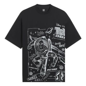 Li-Ning x Disney Toy Story Graphic Loose Fit T-shirt Black AHSS703-1
