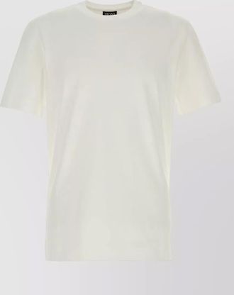 Ermenegildo Zegna crew neck short sleeve cotton jersey t-shirt