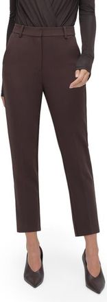 Favorite Daughter The Favorite High Waist Ankle Cigarette Pants in Espresso at Nordstrom, Size 12
