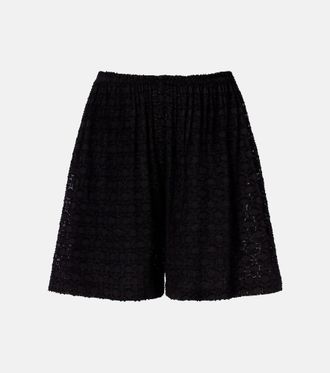 Eres Inoubliable silk and cotton jacquard shorts