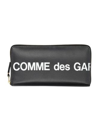 Comme Des Garçons Hugo Logo Zip Wallet
