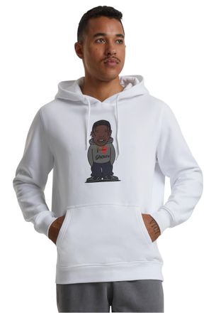 Mister Tee Mens Texas Sketch Hoodie Hooded Sweatshirt, White