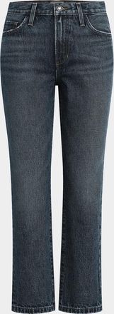 Favorite Daughter The Dot Mid-Rise Cropped Jeans