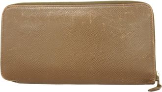 Hermès Taupe Epsom Leather Long Wallet (Bi-Fold) (Pre-Owned)