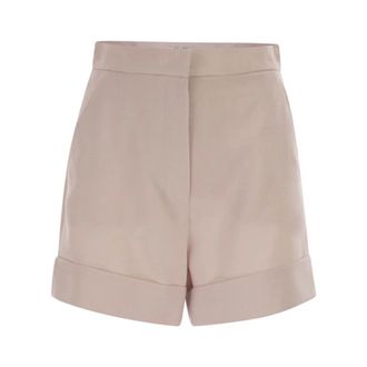 Max Mara Dames, Korte broeken, Beige, Maat: S Zijde