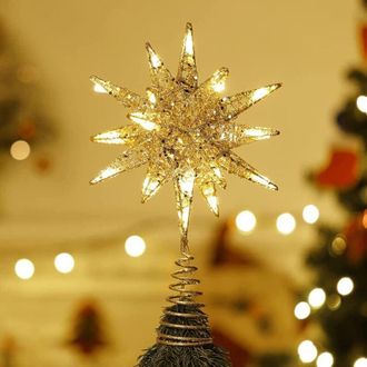 OEM Estrella Navide&ntilde;a Con Una Hermosa Estrella Y Base Navide&ntilde;a, Luces Led Decorativas Geom&eacute;tricas 3d Con Una Base El&aacute;stica Para Celebraciones Navide&ntilde;as