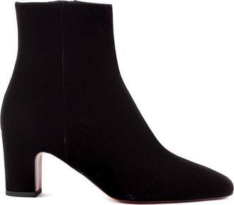 Roberto Festa Milano Zwarte Su&egrave;de Enkellaarzen met Rits - Dames - Laarzen met Hak - Zwart - 38 1/2 EU - Su&egrave;de - Schoenen