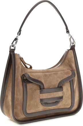 Pierre Hardy Womens Alpha Day Miss Leather Shoulder Bag Suede Calf Brown Bos Taurus