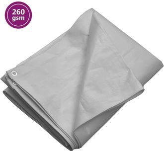 vidaXL Lona Hdpe Gris 260 G/m&sup2; 6x10 M Vidaxl