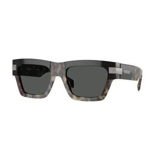 Versace Dark Grey Rectangular Mens Sunglasses VE4464 545687 55