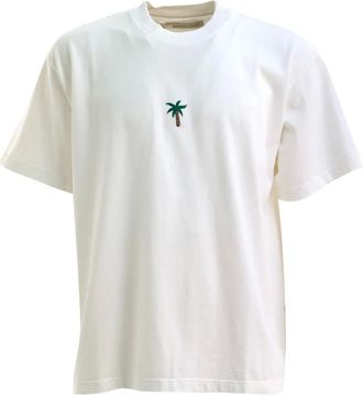 Alberto Bresci palm-tree T-shirt - White