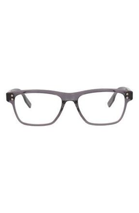 Montblanc 55mm Rectangular Optical Glasses in Grey Grey Transparent at Nordstrom Rack