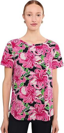 Lilly Pulitzer Key West Top Womens Blouse Onyx : XXS, Cotton/Modal/Spandex