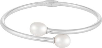 Splendid Pearls Freshwater Pearl Bracelet in White/Silver at Nordstrom Rack