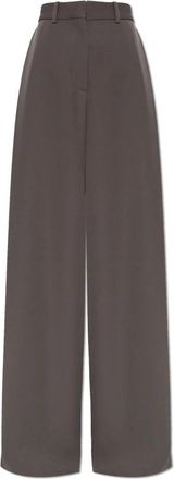 Balenciaga Squared Tailored Pants - Dames - Wijde Broeken - Grijs - XS - Katoen - Broeken