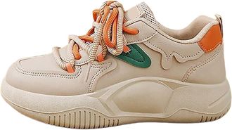 Generic Arch Support Running Trainers for Women Ladies Wide Fit Gym Shoes Womens Sports Shoes Spring and Autumn Korean Color Matching Sports Wide Fit Womens U