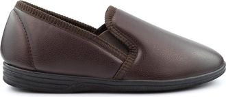 Generic Mens Carpet Slippers Mens Slippers Faux Leather Slippers Mens Slip On Slippers Size 13 Slippers Size 14 Slippers Mens Brown Slippers Mens Black Slippe