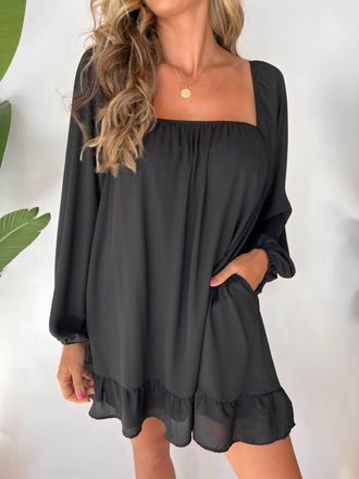 Show me your Mumu Briar Mini Dress In Black