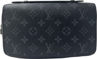 Louis Vuitton Monogram Eclipse Black Monogram Eclipse Long Bill Wallet (Bi-Fold) (Pre-Owned)