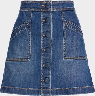 Ramy Brook Kimi Denim Mini Skirt